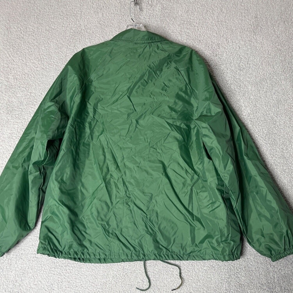 Auburn Sportswear Windbreaker Jacket Men Size Large Green USA Vintage 80s Casual - Picture 3 of 14
